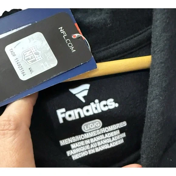 FANATICS OFFICIAL ATLANTA FALCONS NFL MENS "LARGE" NWT Jersey Sweatshirt Hoodie - Picture 8 of 12